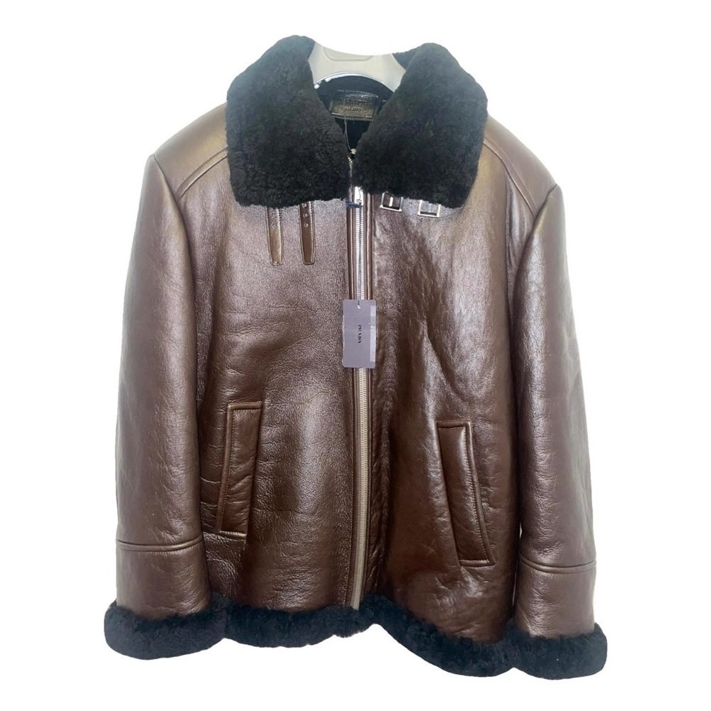 Prada Brown Shearling Coat
